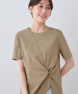 【洗える】ねじりデザインＴシャツ（２００２４３９８３９）
