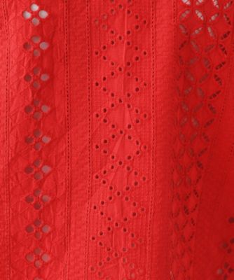 【刺繍／レース】スラッシュネックブラウス（２００２４３９８５８）