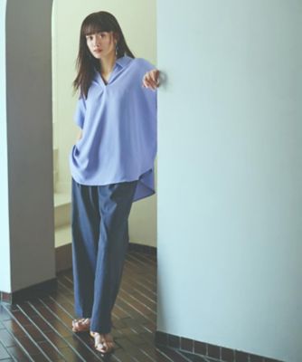 スキッパーシャツ【防シワ／接触冷感／洗濯機ＯＫ／セットアップ可】（２００２４４００５１）