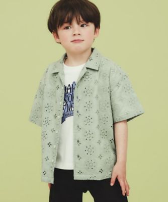 楽天市場】刺繍オープンカラーシャツの通販