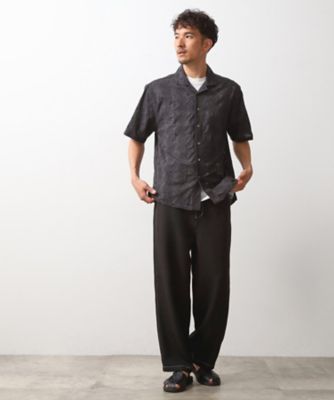 インド刺繍半袖シャツ　【親子リンク／洗濯機ＯＫ】（２００２４４０２３９）