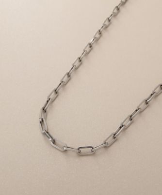【日本製】プラチナチェーンネックレス☆高級ジュエリー☆長さ調節可能♡ LARA Christie（ララクリスティー） ネックレス チェーン プラチナ