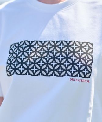 【接触冷感／ＵＶカット】バックブリーズテックオーバーラップサークルプリントＴシャツ（２００２４４０７０４）
