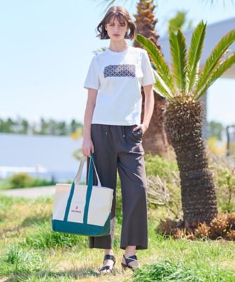 【接触冷感／ＵＶカット】バックブリーズテックオーバーラップサークルプリントＴシャツ（２００２４４０７０４）