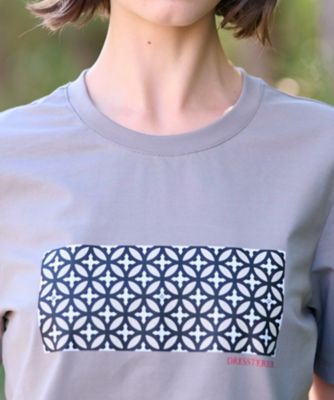 【接触冷感／ＵＶカット】バックブリーズテックオーバーラップサークルプリントＴシャツ（２００２４４０７０４）