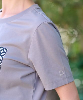 【接触冷感／ＵＶカット】バックブリーズテックオーバーラップサークルプリントＴシャツ（２００２４４０７０４）