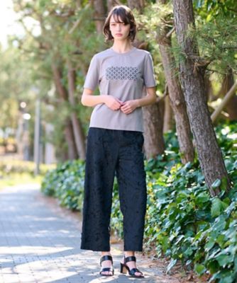 【接触冷感／ＵＶカット】バックブリーズテックオーバーラップサークルプリントＴシャツ（２００２４４０７０４）