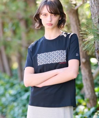 【接触冷感／ＵＶカット】バックブリーズテックオーバーラップサークルプリントＴシャツ（２００２４４０７０４）