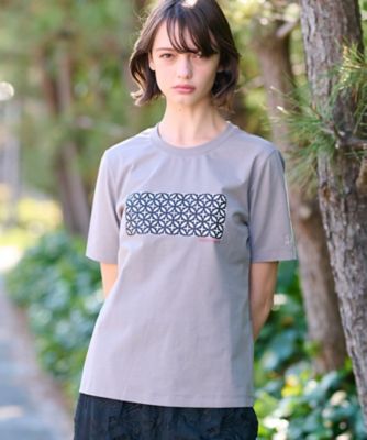 【接触冷感／ＵＶカット】バックブリーズテックオーバーラップサークルプリントＴシャツ（２００２４４０７０４）