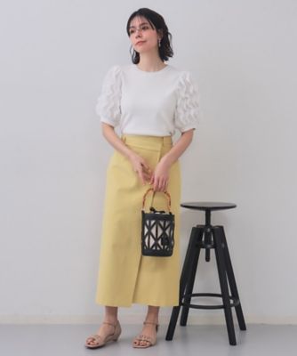 みるみるページ【お洋服加工】 フリルスリーブデザインニット【洗濯機洗い可