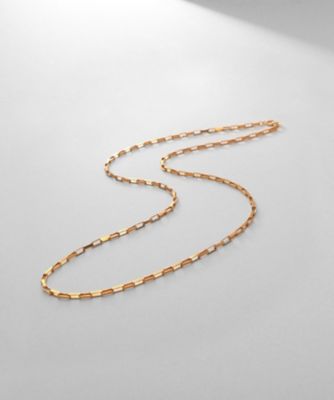 ＜COCOHNIK ONKITSCH (Women)＞シルバー　デザインチェーン　ボックスネックレスＭ（５５ｃｍ）　ＧＰ（２００２４４３４１８）