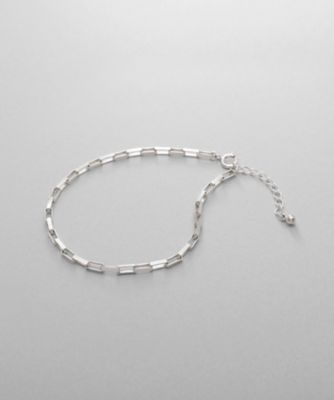 ＜COCOHNIK ONKITSCH (Women)＞シルバー　デザインチェーン　ボックスブレスレットＭ（２００２４４３４２３）