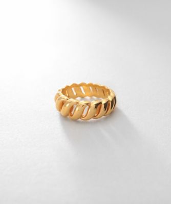 ＜COCOHNIK ONKITSCH (Women)＞シルバー　クロワッサンリング　ＧＰ（２００２４４３４２６）