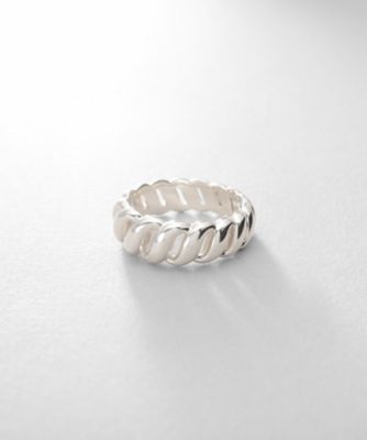 ＜COCOHNIK ONKITSCH (Women)＞シルバー　クロワッサンリング（２００２４４３４２７）