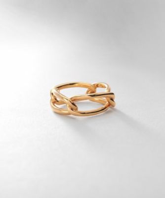 ＜COCOHNIK ONKITSCH (Women)＞シルバー　ＰＣチェーンモチーフリング　ＧＰ（２００２４４３４２８）