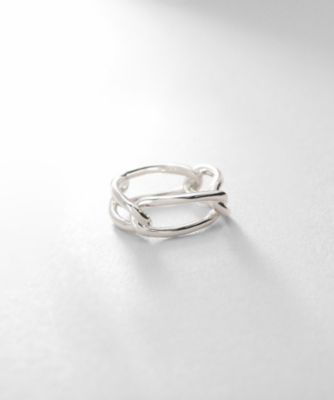 ＜COCOHNIK ONKITSCH (Women)＞シルバー　ＰＣチェーンモチーフリング（２００２４４３４２９）