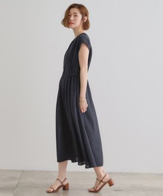 【Since Then】 人気☆涼しい 美シルエット サマー ワンピース 雑誌掲載】大人の抜け感、清涼サマーワンピース
