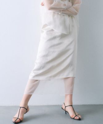 ＜CODE A (Women)＞ｓｈｅｅｒ　ｗａｓｈｅｒ　ｌａｙｅｒｅｄ　ｓｋｉｒｔ（２００２４６０９７４）