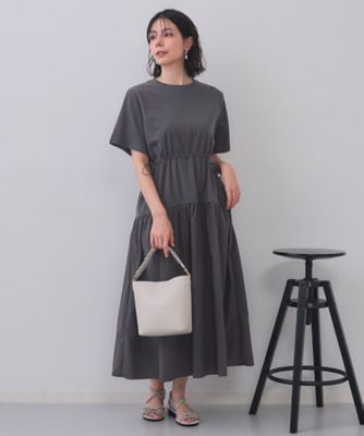 フィット＆フレアドッキングワンピース【洗濯機洗い可