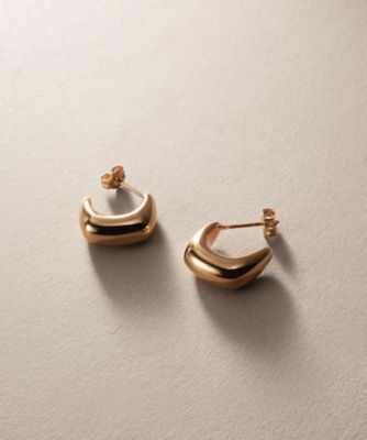 K10中空角線 ハンギングピアス （ピアス・イヤリング