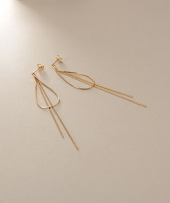 Ｋ１０コンパクトリボンフリンジ　スタッドピアス（２００２４６１３６５）