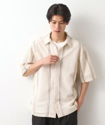 THE SHOP TK (Men)/ザ ショップ ティーケー クラフトレースアンサンブルシャツ【半袖Tシャツセットアイテム/オーバーサイズ/洗濯機OK】(2002461485)
