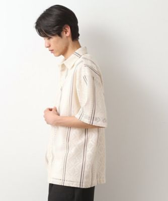 クラフトレースアンサンブルシャツ【半袖Ｔシャツセットアイテム／オーバーサイズ／洗濯機ＯＫ】（２００２４６１４８５）