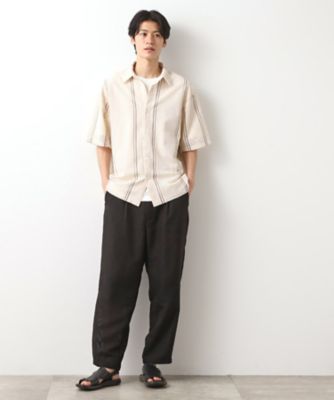 クラフトレースアンサンブルシャツ【半袖Ｔシャツセットアイテム／オーバーサイズ／洗濯機ＯＫ】（２００２４６１４８５）