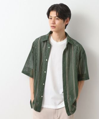 クラフトレースアンサンブルシャツ【半袖Ｔシャツセットアイテム／オーバーサイズ／洗濯機ＯＫ】（２００２４６１４８５）