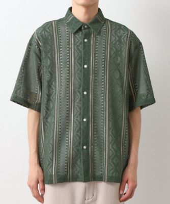 クラフトレースアンサンブルシャツ【半袖Ｔシャツセットアイテム／オーバーサイズ／洗濯機ＯＫ】（２００２４６１４８５）