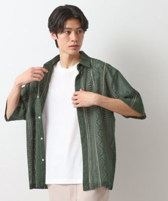 クラフトレースアンサンブルシャツ【半袖Ｔシャツセットアイテム／オーバーサイズ／洗濯機ＯＫ】（２００２４６１４８５）