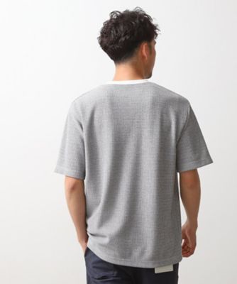 カットジャガード半袖Ｔシャツ（２００２４６１４８７）