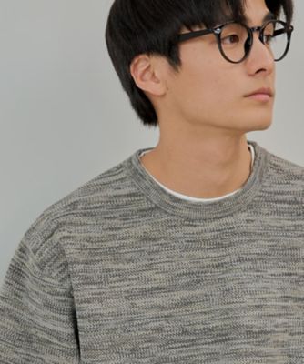 メランジニット半袖Ｔシャツ（２００２４６１６０７）