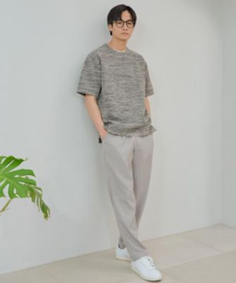 メランジニット半袖Ｔシャツ（２００２４６１６０７）