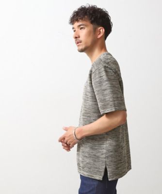 メランジニット半袖Ｔシャツ（２００２４６１６０７）