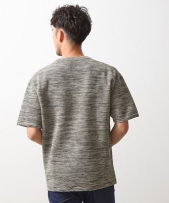 メランジニット半袖Ｔシャツ（２００２４６１６０７）