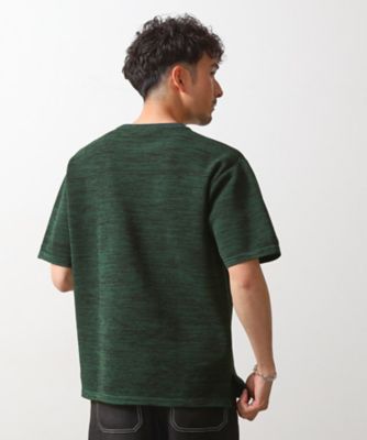 メランジニット半袖Ｔシャツ（２００２４６１６０７）
