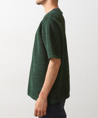 メランジニット半袖Ｔシャツ（２００２４６１６０７）
