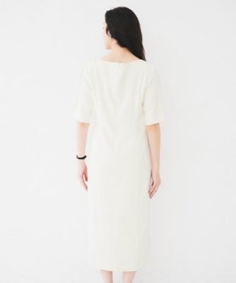 【きれいめ／上品／夏ワンピ】アシメネックワンピース（２００２４６１６５５）