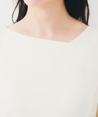 【きれいめ／上品／夏ワンピ】アシメネックワンピース（２００２４６１６５５）