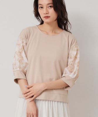 【チュール刺繍／１枚でキマる】華やかプルオーバー（２００２４６２１１６）