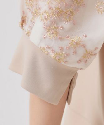 【チュール刺繍／１枚でキマる】華やかプルオーバー（２００２４６２１１６）