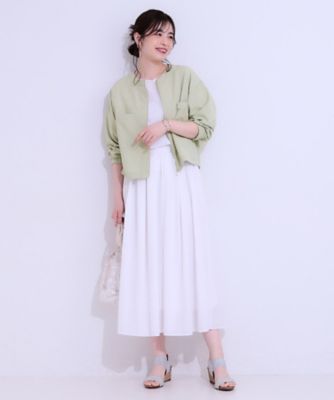 洗える／S－LL／ひんやり／UV】さらりと羽織れる 麻調