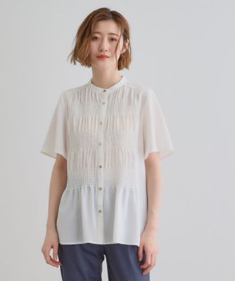 大人の抜け感シアースラブシャーリングブラウス（2002462279