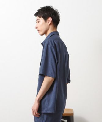 【Ｂｅｇｉｎ７月号掲載】クールファイバーダブルフラップ半袖シャツ　接触冷感／吸水速乾／ＵＶケア／軽量／セットアップ可（２００２４６２３４９）
