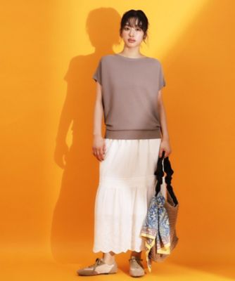 【人気シリーズ／６色展開】美人フレンチニット【毛玉になりにくい／洗濯機ＯＫ】（２００２４６３０８６）