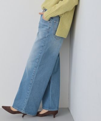 値下げ【THE TOÉ】ワイドレッグデニム 値下げ【THE TOÉ】ワイドレッグデニム Lexington Double Belt Denim