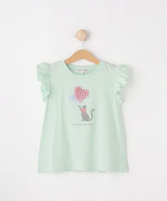 【１００－１５０ｃｍ／ひんやり】花びらモチーフＴシャツ（２００２４６３１０９）