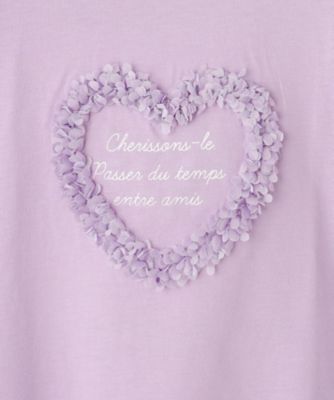 【１００－１５０ｃｍ／ひんやり】花びらモチーフＴシャツ（２００２４６３１０９）