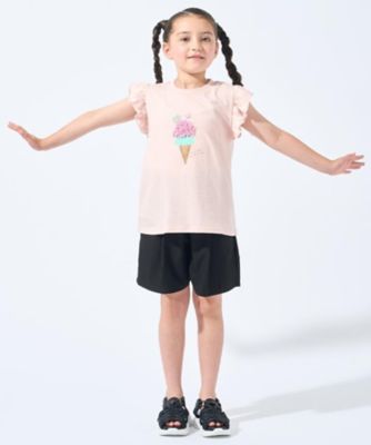 【１００－１５０ｃｍ／ひんやり】花びらモチーフＴシャツ（２００２４６３１０９）